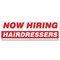 Signmission Now Hiring Hairdressers Banner Apply Inside Accepting Application Single Sided B-72-30255 - alternate 1